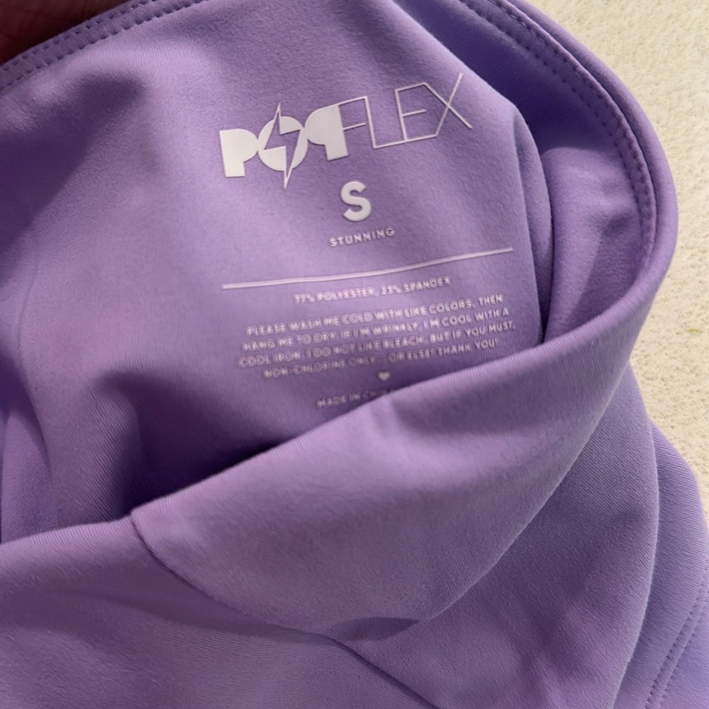 POPFLEX Purple Sports Bra - Picture 3 of 3